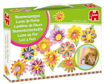 Jumbo 70029 Creative Cases Blumenlichterkette Disney Bastelset, Kreativspielzeug, Ab 5 Jahren