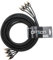 OPTION 4-Kanal Cinchkabel - 5,5 Meter - Premium Qualität für störungsfreie Audiosignale - doppel geschirmt - Perfekt geeignet für Verstärker, Stereoanlagen, Subwoofer, Car HiFi Anlagen