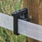 Electric Fence Tape and Rope Combi Clip Insulator | Screw-In | Insulated Plastic Fence Wire Hook | Wood Screw for Wooden Posts | UV Stabilised and Weather Resistant | Ideal for Horse Fences (75)