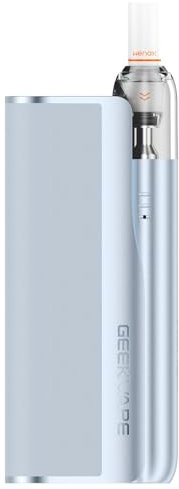 GEEKVAPE WENAX M Starter Kit, Electronic Cigarette with Pod System, 400 mAh, Wenax M Power Bank 2500 mAh, Wenax M1 Mini Kit 2 ml, Wenax M1 Pod cartridge, Filter Drip Tip (Blu ardesia)