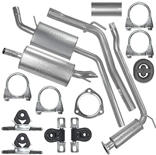 Adamot Schalldämpferset Auspuffanlage Auspuff für VW Transporter T4 SWB LWB 1.9 TD 2.4 D