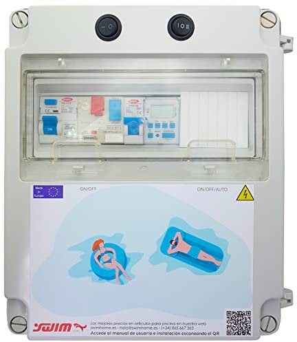 SWIMHOME Tableau électrique pour piscine Guardamoteur, transformateur 150 W (2 CV (6-10 A)