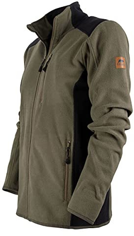 FORSBERG Brodir III, bequeme Fleecejacke, leicht, hochwertig und stylisch, Farbe:oliv/schwarz, Größe:M