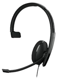 EPOS | Sennheiser Adapt 130 USB-C II (1000917) – verkabeltes, einseitiges, UC-optimiertes Headset mit USB-C-Verbindung – überragender Sound – verbesserter Komfort, Anrufsteuerung – schwarz.