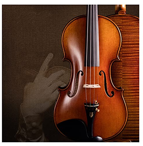 Erwachsene Geige 4/4 Geige Handgefertigter Professioneller Violine Für Studenten, Anfänger, Erwachsene (Color : 4/4)