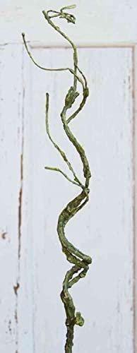 artplants.de False corkscrew willow branch TONY, green-brown, 75 cm - Decorative corkscrew branch