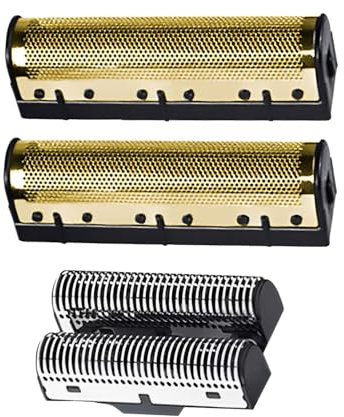 KEMEI 2026/2028 Ersatzköpfe für Folienrasierer, Elektri-Rasierklinge, Folienkopf, Gold