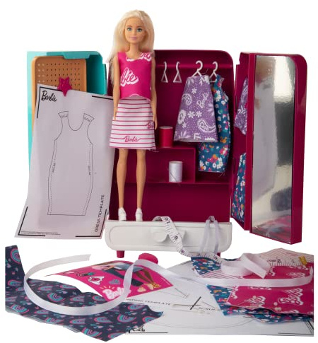Barbie Bastelmode Kleiderschrank Puppe inklusive