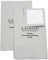 CATIFLIN Lot de 2 chiffons de nettoyage multicouches pour bijoux, grand chiffon de polissage pour argent, 100 % coton pour bijoux en or, argent et platine (gris clair, 25,4 x 30,5 cm)