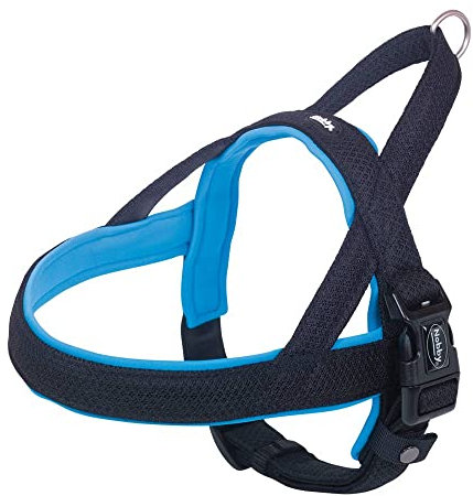 Nobby Norwegergeschirr Mesh Preno, hellblau, L: 38-50 cm + 36 cm, B: 20/25 mm, 1 Stück