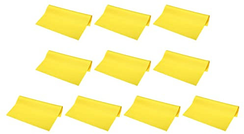PATIKIL Eyeglass Microfiber Cleaning Cloth 6x6, 10 Pack Glasses Cleaning Cloth Soft Wipe Screen Cloth for Camera Lens Eyeglasses Screens in Individual Vinyl Pouch, Yellow