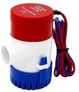 wrtgerht Mini Bomba pequeña 750GPH Mini Barco Bomba de achique 12v Bomba de achique 12 v 24v (Voltage : 24V)