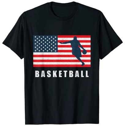 Basketball 2021 USA Team Sports Fan Amerikanische Flagge Geschenk T-Shirt
