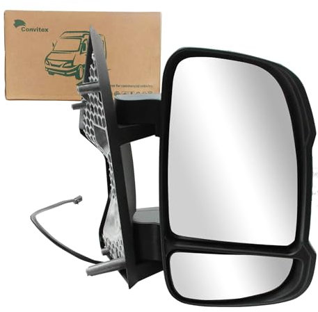 Convitex Außenspiegel rechts für Boxer Ducato Jumper baujahr 06-23 Manuell mit Blinker kurzer Spiegelarm konvex 735424394