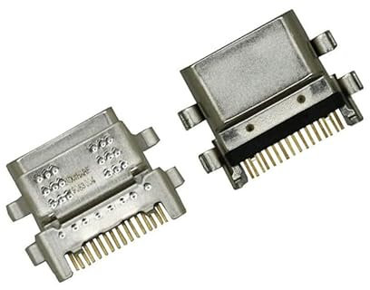 2pcs USB Charging Port Connector Replacement Repair Part for Kindle Fire Amazon HD 10 11th T76N2B 2021 16 pin