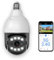 SECUEYE Bulb Camera 4MP WiFi 2.4GHz 5GHz Outdoor Security Pan/Tilt/Zoom Automatic Tracking Color Night Human Detection 2-Way Audio 24/7 Recording