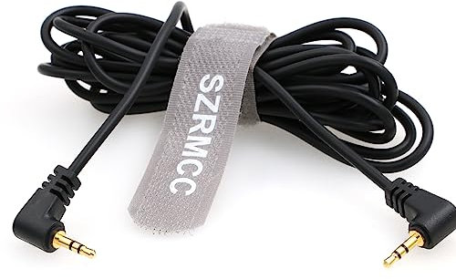 SZRMCC 2.5mm LANC Remote Control Cable, 2.5m, Male-to-Male, Right Angle, Audio, Compatible with Sony Camera, Camera/Camcorder Connection