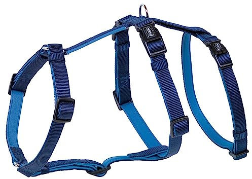Nobby Sicherheitsgeschirr Turva Leckschutz für Hunde Nylon und Neopren (L-XL Hals 48-67 cm, Brust 75-100 cm, Blau)