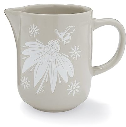Cooksmart Homestead Ceramic Small Jug for Kitchen Multiple Uses | British Designed, Ceramic Build, Multi Purpose Jug, Kitchen Accessory, Serving Use, Easy Pour, Easy Clean, Everyday Dining