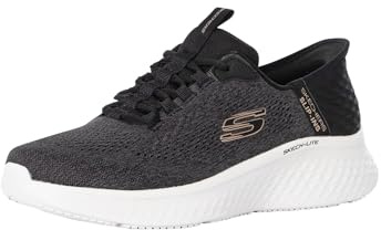 Skechers Men's Skech-lite Pro Trainers, Black Mesh Gray Trim, 6.5 UK