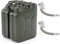 Trintion 2Pcs Jerry Can Metal Petrol Can with Spout Motorcycle Fuel Store Container 20L for Store Petrol Diesel Green
