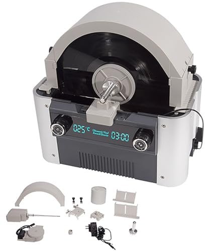 Pulitore Ad Ultrasuoni Per Dischi In Vinile Da 6 Litri, Pulitore Ad Ultrasuoni Portatile, Centrifuga Automatica Ad Alta Frequenza Con Temporizzazione a 6 Segmenti E Avviso Temperatura Dell'acqua Lavar
