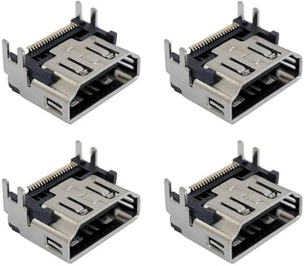 4x HDMI Port Socket Compatible with PlayStation 5 Socket Jack Interface Connector Replacement for PS5