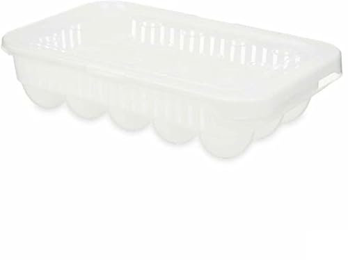 Kinvara Huevera Blanco Transparente Plástico 17,5 x 7 x 28,5 cm (12 Unidades)