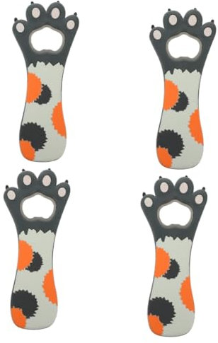TOPBATHY 4 Pz apribottiglie artiglio di gatto apribottiglie divertenti divertente portatile regali da campeggio utensile multifunzione cavatappi vino