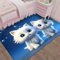 RUGMRZ Teppiche Fürs Kinderzimmer Camping Teppich Für Draußen Kinderzimmer Teppich Tiermuster Dekoration Schlafzimmer Nachttisch Zubehör Schalldämmung Flickenteppich Waschbar 80X200CM