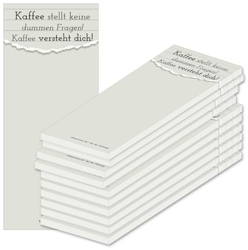 PRICARO Notizblock Spruch 02, magnetisch, 62x148 mm, 10 Stück