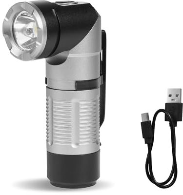 Naturehike Wiederaufladbare LED-Taschenlampe Wiederaufladbare Arbeitsleuchte 90°Drehbarer Kopf Mit Mehreren Beleuchtungsmodi und Langen Betriebszeiten Ideal für Camping Angeln Wandern im Freien