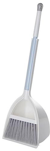 Alipis Colocar kit recogedor y escoba recogedor de basura herramienta limpiadora de rodapiés con mango cepillo plegable juguetes para niños pequeños manejar mini batidor sartenes