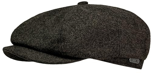 WEROR Schiebermütze Herren – Flatcap Schirmmütze Mütze mit Schirm - Wintermütze mit Steppfutter - Herbst/Winter – WEROR-436.1 (59, Braun)