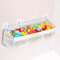 Bath Toy Storage Net, 67cm Mesh Baby Bath Toy Holder Bag, Bath Toy Tidy for Accessing & Sorting Toys, Bath Toy Organiser with 3 Horizontal Large Openings, 2 Side Pocket and 4 Strong Suction Hooks
