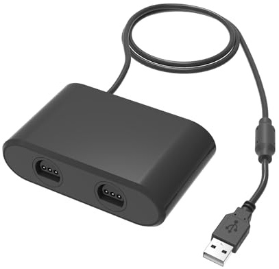 CHICHIYANG Plug and Play 2-Port Controller Adapter für Nintendo Switch/OLED PC Turbo