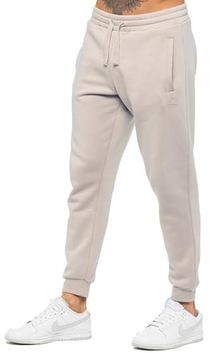 989Zé ENZO Mens Joggers Fleece Lined Soft Warm Sweatpants Regular Fit Tracksuit Bottoms Casual Trousers (UK, Alpha, S, Regular, Regular, Clay)