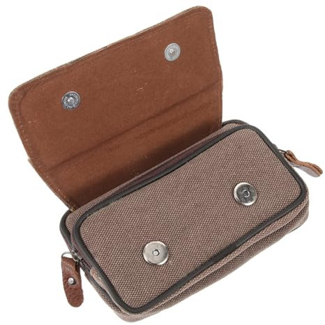 AUTSUPPL Lightweight Canvas Phone Bag Belt Waist Accessory Sports Phone Holder Multi-Purpose for Key Sunglasses Cellphone