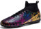 VTASQ Fußballschuhe Herren High Top Professionelle Fussballschuhe Jugendliche Athletics Outdoor Trainingsschuhe Sport Fußballspiel Training Sportschuhe Schwarz/ 44 EU