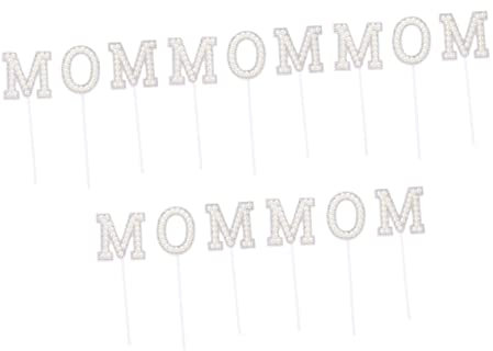 PRETYZOOM Elegante Tortendekoration Zum Muttertag – Aufsatz Mit Den Buchstaben „Mama“ Tortenschmuck Zum Muttertag