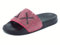 SUN68 X35205 Slippers Logo Strass Nero Fuxia Ciabatte per Donna in Gomma (Taglia 39)