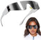 Jocanova Futuristische Sonnenbrille,Techno Brille,Schnelle Brille,Space Brille Alien Brille set,Halloween Brillen,Futuristische Verspiegelte Sonnenbrille,Funbrille,Partybrille,Cosplay Kostüm Zubehör