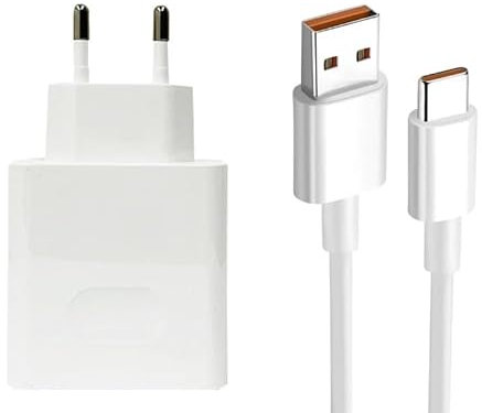 Cargador para Honor Magic 7 6 5 Pro Lite 200 V3 V2 USB C Carga Rápida, 66W Carga Rápida Supercarga Adaptador Cargador con Tipo C Cable 1M, para Honor 200 90 Smart 70 Lite X6b X8a X7a X6a