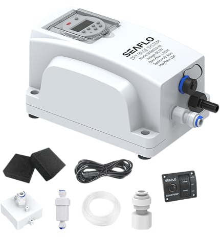 SEAFLO Dry Bilge System 3.0 - Ultimate Automatic Boat Water Removal System, 12V, 0.4 GPM, Compatible with SEAFLO Four Zone Splitter System, Removes Standing Water from Your Bilge - Ce & Rohs Certified