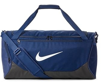 Nike Unisex Brsla – X 60L Duffel, Midnight Navy/Black/White