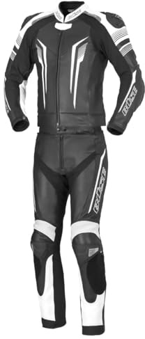 Büse Tormo Damen 2-Teiler Motorrad Lederkombi, schwarz/weiß, 62 | Leder