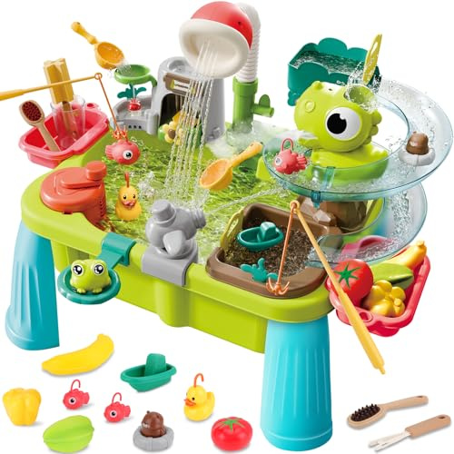 deAO Wasserspieltisch für Kinder, Sand und Wassertisch Spielzeug Outdoor