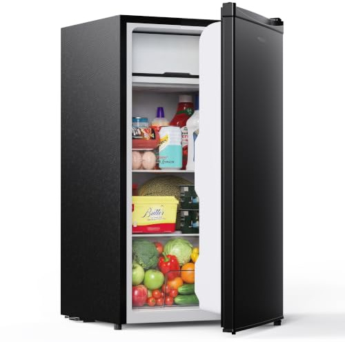 Upstreaman 91L Under Counter Fridge 0-10°C Adjustable Temp | 41dB Quiet, 5-Level Temp Control, Adjustable Height Feet, Reversible Door Hinges