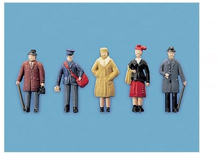 Model Scene OO Passengers Standing Set B