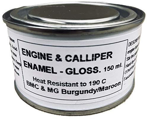 1 x 150ml Burgundy/Maroon Gloss Heat Resistant Brake Caliper & Engine Paint